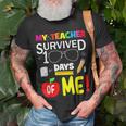 My Teacher Survived 100 Days Of Me 100 School Days T-Shirt Gifts for Old Men