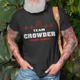 Team Crowder Lifetime Member Surname Last Name Unisex T-Shirt Gifts for Old Men