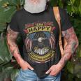Team Happy Lifetime Member Happy Last Name Unisex T-Shirt Gifts for Old Men