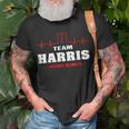 Team Harris Lifetime Member Surname Last Name Unisex T-Shirt Gifts for Old Men