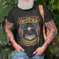 Team Lucky Lifetime Member Lucky Last Name Unisex T-Shirt Gifts for Old Men