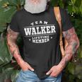 Team Walker Lifetime Member Gift Proud Family Surname Unisex T-Shirt Gifts for Old Men