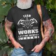 Team Works Lifetime Member Legend Unisex T-Shirt Gifts for Old Men