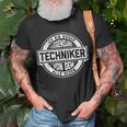 Techniker Legende Witziger Vintage Spruch T-Shirt Geschenke für alte Männer