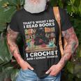 That S What I Do I Read Books Crochet And I Know Things Cat T-Shirt Gifts for Old Men