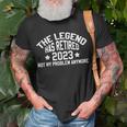 The Legend Has Retired 2023 Cool Retirement 2023 Doctor Dad Unisex T-Shirt Gifts for Old Men
