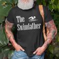 The Swimfather Swimming Dad Swimmer Life Fathers Day Unisex T-Shirt Gifts for Old Men
