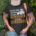 Mens Only Thing I Love More Than Being A Farmer Grandpa T-Shirt Gifts for Old Men