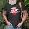 Thirsty Thursday Plastic Red Cup Alcohol Party Mens Womens Unisex T-Shirt Gifts for Old Men