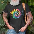 Tie-Dye Fish Phish-Jam Fishing Fisherman Unisex T-Shirt Gifts for Old Men