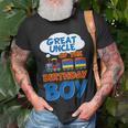 Train Bday Great Uncle Of The Birthday Boy Theme Party Unisex T-Shirt Gifts for Old Men
