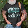 I Have Two Titles Dad And Bonus Dad Men Vintage Step Dad T-Shirt Gifts for Old Men