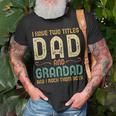 I Have Two Titles Dad And Grandad Retro Vintage T-Shirt Gifts for Old Men