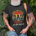 I Have Two Titles Dad And Poppy And I Rock Them Both V3 T-Shirt Gifts for Old Men
