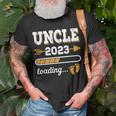 Uncle 2023 Loading Pregnancy Announcement Nephew Niece Gift For Mens Unisex T-Shirt Gifts for Old Men