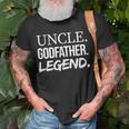 Uncle Godfather Legend Funny Favorite Uncle Unisex T-Shirt Gifts for Old Men