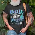 Uncle Of The Birthday Mermaid Family Matching Party Squad Unisex T-Shirt Gifts for Old Men