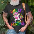 Uncle Of The Birthday Princess Girl Dabbing Unicorn Unisex T-Shirt Gifts for Old Men