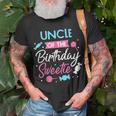Uncle Of The Birthday Sweetie Candy Tito Bday Party Tio Unisex T-Shirt Gifts for Old Men