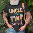 Uncle Of The Two Sweet Birthday Girl Ice Cream 2Nd Unisex T-Shirt Gifts for Old Men