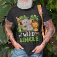Uncle Of The Wild Zoo Birthday Safari Jungle Animal Funny Unisex T-Shirt Gifts for Old Men