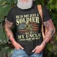 My Uncle Is A Soldier Hero Proud Army Nephew Military Family T-Shirt Gifts for Old Men