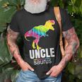 Unclesaurus Rex Uncle Saurus Rex Gift For Uncle Gift For Mens Unisex T-Shirt Gifts for Old Men