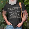 Mens Never Underestimate An Old Man Vietnam Veteran T-Shirt Gifts for Old Men
