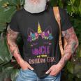 Unicorn Uncle Birthday Girl Party Family Matching Gift Men Gift For Mens Unisex T-Shirt Gifts for Old Men