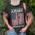 United States Army Grandpa American Flag For Veteran Gift Unisex T-Shirt Gifts for Old Men