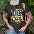 Us Air Force Vietnam Veteran Usa Flag Vietnam Vet Flag T-Shirt Gifts for Old Men