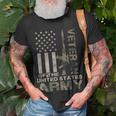 Us Army Military Green Camo Flag Retro T-shirt Gifts for Old Men