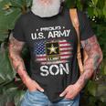 Us Army Proud Son Proud Son Of A Us Army Veteran Flag Men T-Shirt Gifts for Old Men