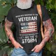 US Veteran I Am The Storm American Flag T-Shirt Gifts for Old Men