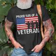 Usa United States Military Family Proud Son Of A Veteran T-Shirt Gifts for Old Men