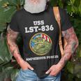 Uss Holmes County Lst-836 Amphibious Force T-Shirt Gifts for Old Men
