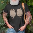 Valentines Day Couples Cat Kitty Kitten Cat Lover T-Shirt Gifts for Old Men
