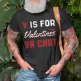 Valentinstag VR Chat T-Shirt, Herzen Motiv für den Liebsten Geschenke für alte Männer