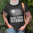 Veteran Desert Storm Veteran T-shirt Gifts for Old Men