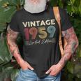 Vintage 1959 Wedding Anniversary Born In 1959 Birthday Party T-Shirt Gifts for Old Men