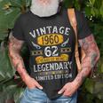 Vintage 1960 62 Year Of Being Legendary Limitierte Auflage T-Shirt Geschenke für alte Männer