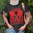 Mens Vintage Albanian Dad Albania Flag Fathers Day T-Shirt Gifts for Old Men