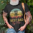 Mens Vintage Best Dad By Par Disc Golf Fathers Day T-Shirt Gifts for Old Men