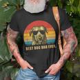 Vintage Best Dog Dad EverIrish Wolfhound T-Shirt Gifts for Old Men