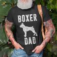 Vintage Boxer Dad Dog Daddy Boxer Father T-Shirt Gifts for Old Men