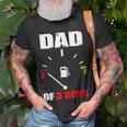 Vintage Dad Dad Of 3 Boys Battery Low Fathers Day T-Shirt Gifts for Old Men