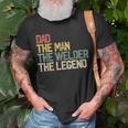 Mens Vintage Dad Man Welder Legend Welding Father Weld Daddy T-Shirt Gifts for Old Men
