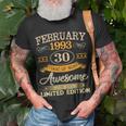 Vintage February 1993 30 Years Old Boy 30Th Birthday Unisex T-Shirt Gifts for Old Men