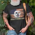 Vintage Great Pyrenees Dad American Flag Usa 4Th Of July T-Shirt Gifts for Old Men