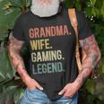 Vintage Oma Ehefrau Gaming Legende Retro Gamer Oma T-Shirt Geschenke für alte Männer